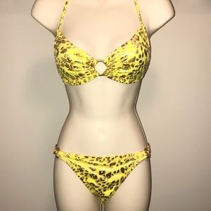 NWOT Victoria’s Secret Neon Cheetah Print Swim